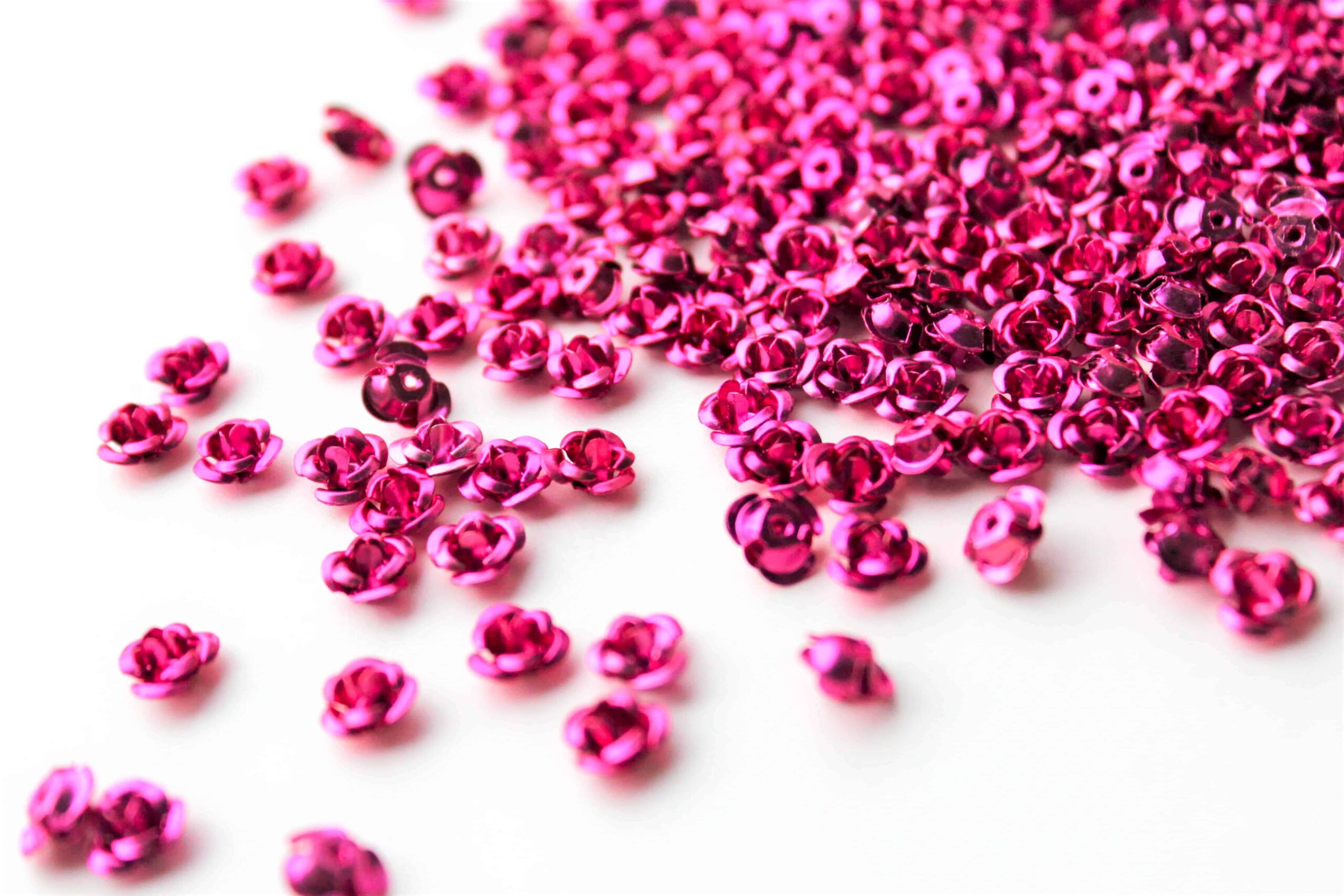 Metallperler, rosa roser - Bilde 4
