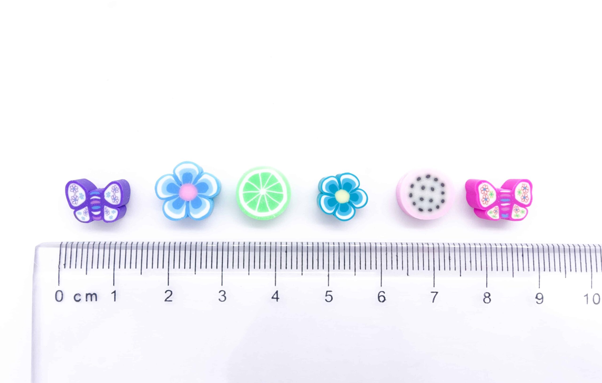 Polymer Clay perler, forskjellige motiv - Bilde 2