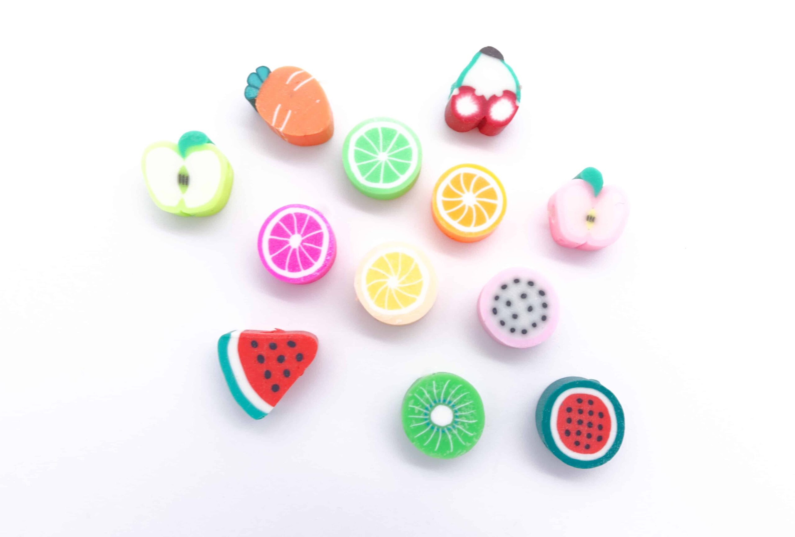 Polymer Clay perler, forskjellige motiv - Bilde 5