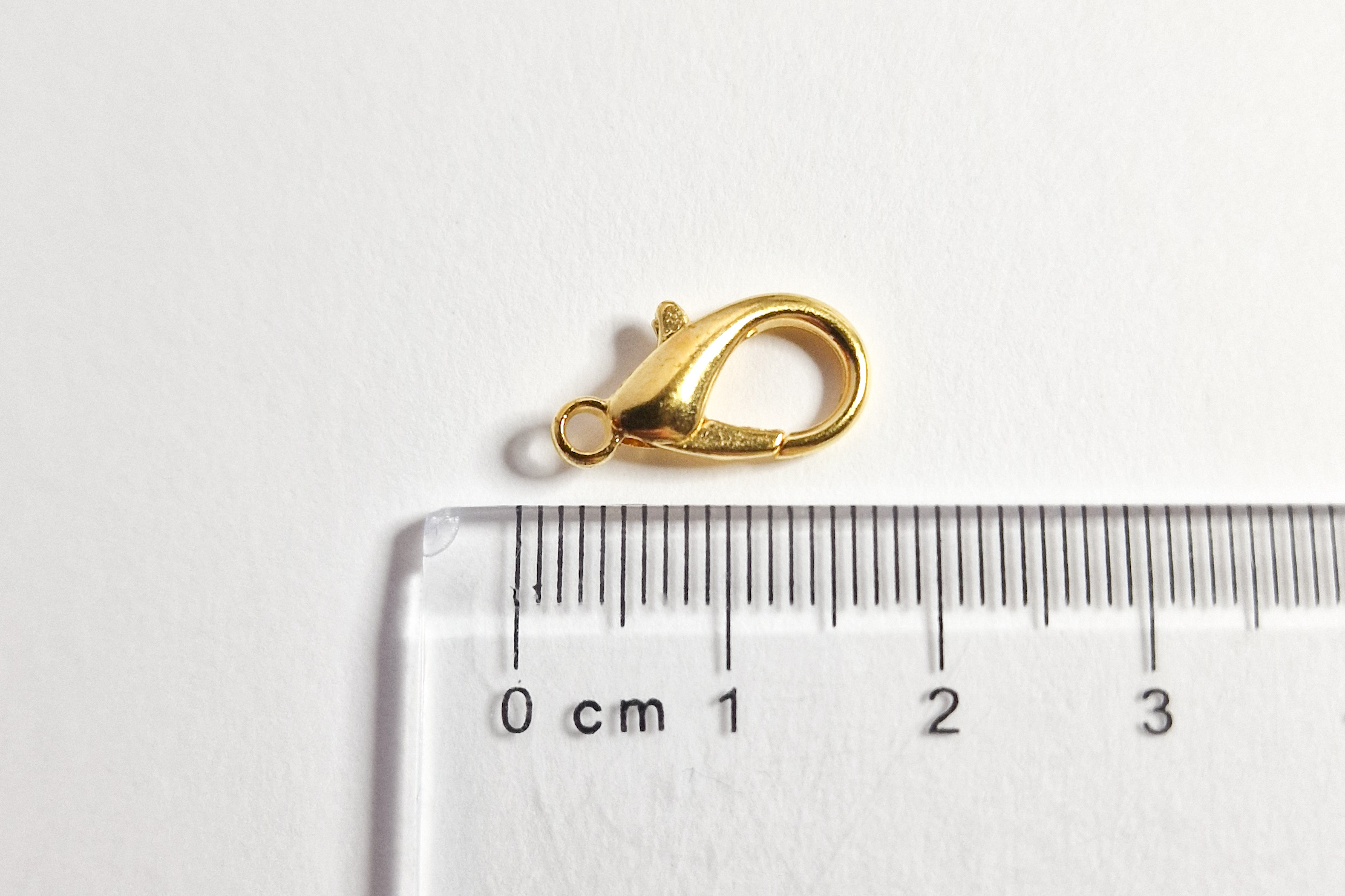 Låser, gullfarget, store, 15mm, 5pk - Bilde 2