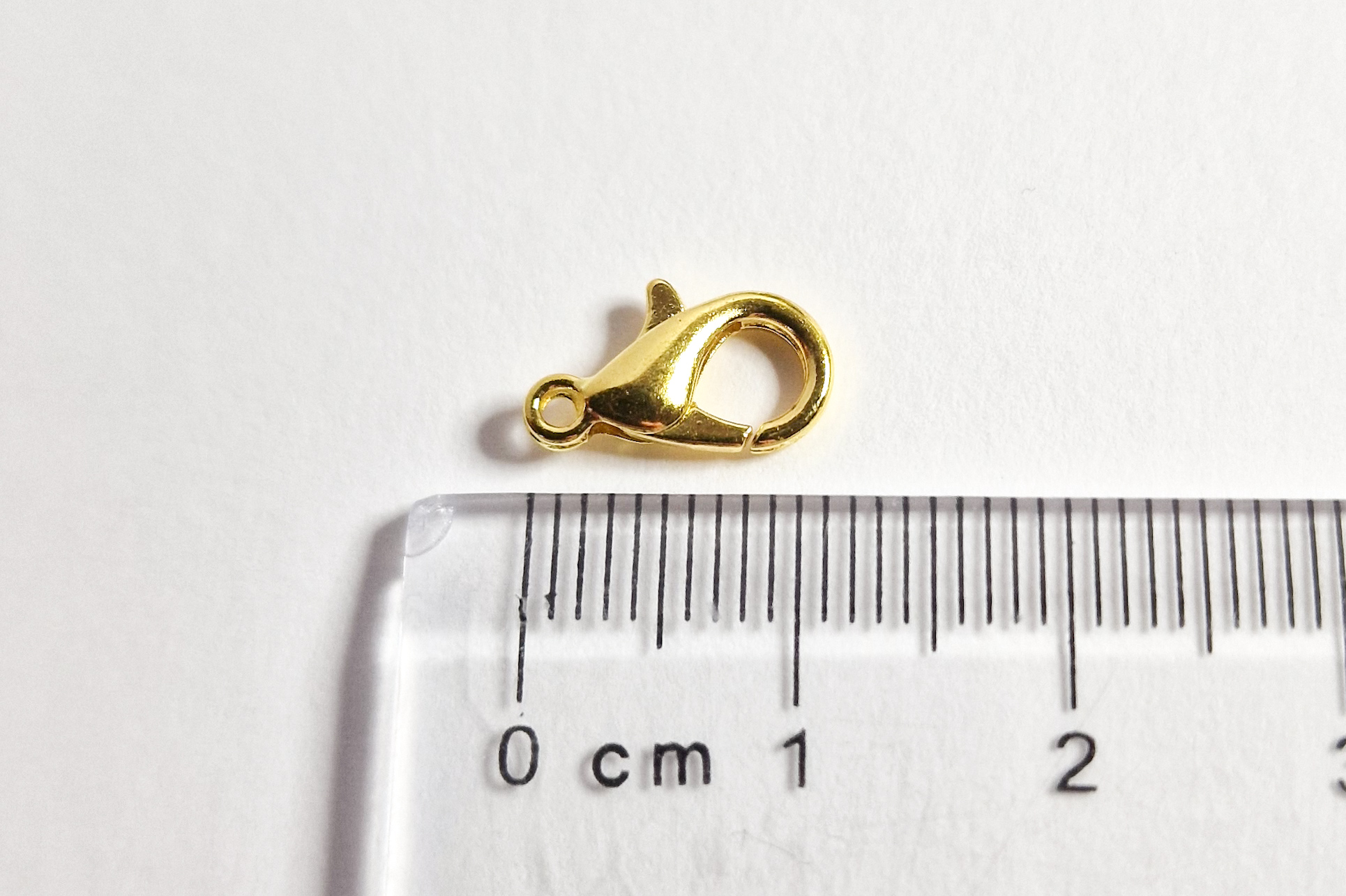 Låser, gullfarget, 12mm, 10pk - Bilde 2