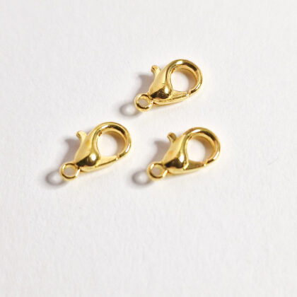 Låser, gullfarget, 10mm, 10pk