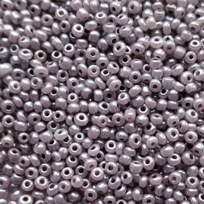 Seed beads, grå, 3mm
