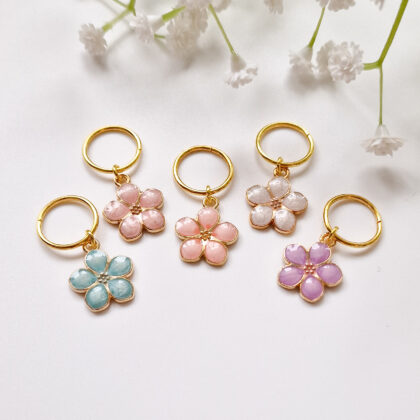 Maskemarkører, pastellfargede blomster, 5pk