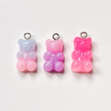 Gummy bear, anheng, tofarget pastellfarger