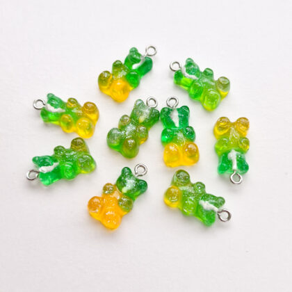 Gummy bear anheng, grønn og gul