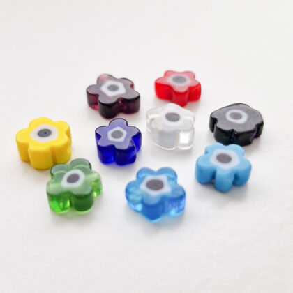 Glassperler, millefiori