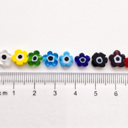 Glassperler, millefiori