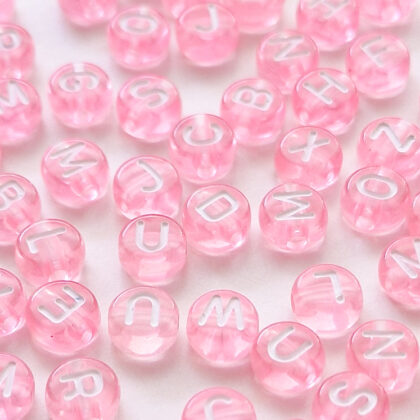Bokstavperler, rosa