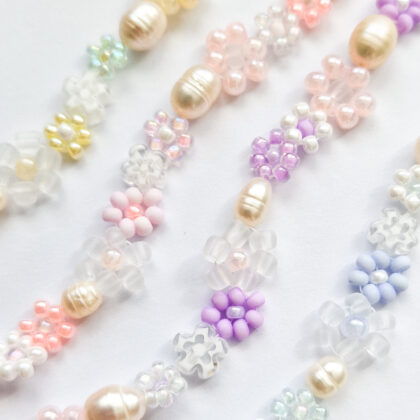 Blomster armbånd