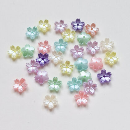 Akrylperler, blomster