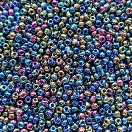 Seed beads, metallisk mix