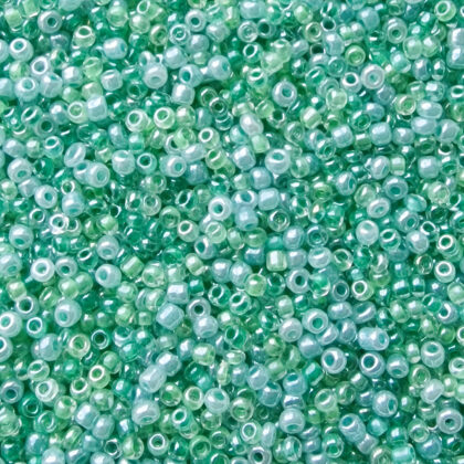 Seed beads, 3mm, Vårstemning