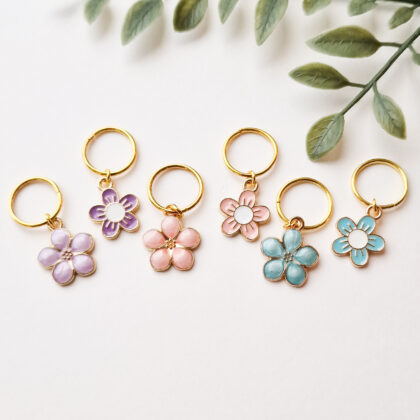 Maskemarkører, blomster, 6pk