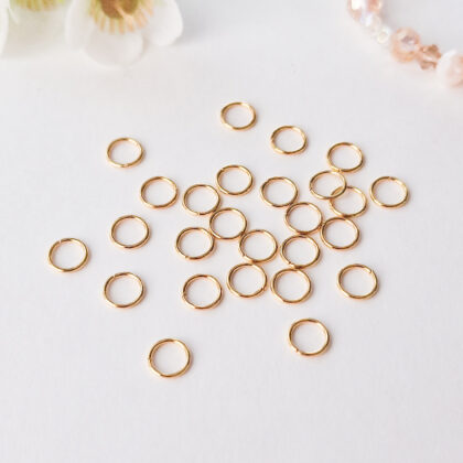 18k gullforgylte ringer, 5mm