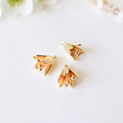 18k gullforgylt tulipan anheng
