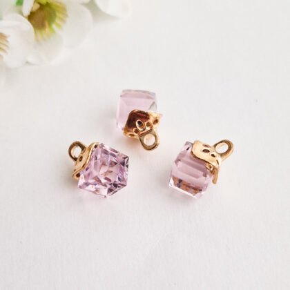 Anheng, rosa glass-kube