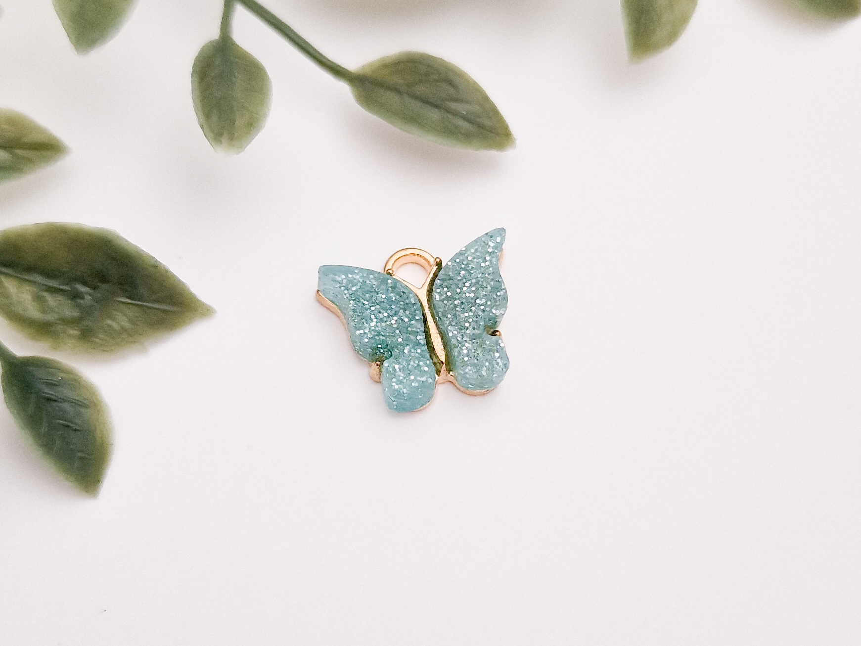 Anheng, sommerfugler med glitter. - Bilde 9