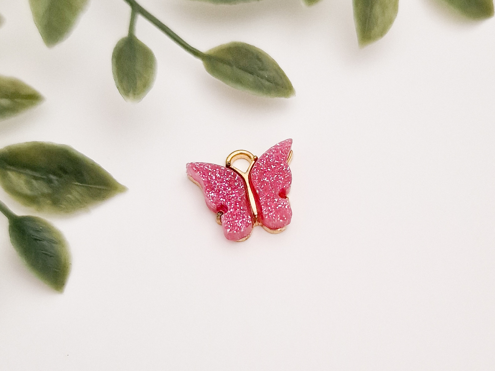 Anheng, sommerfugler med glitter. - Bilde 8