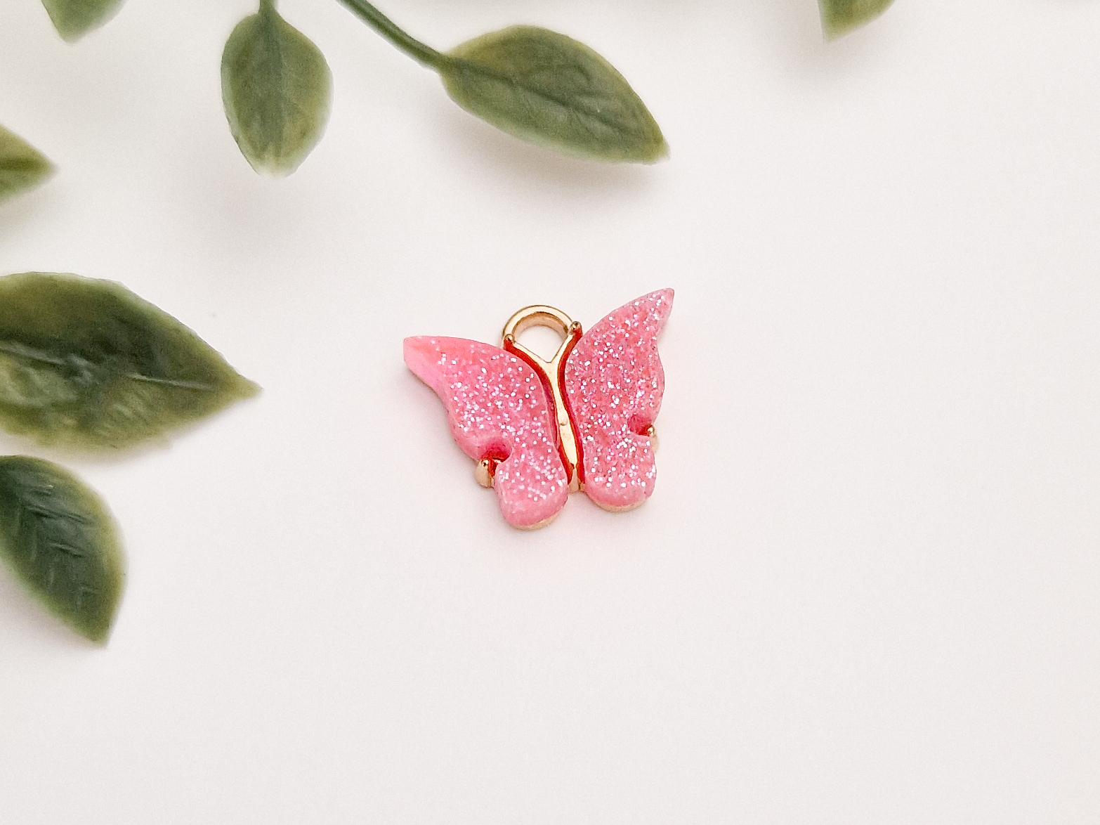 Anheng, sommerfugler med glitter. - Bilde 5