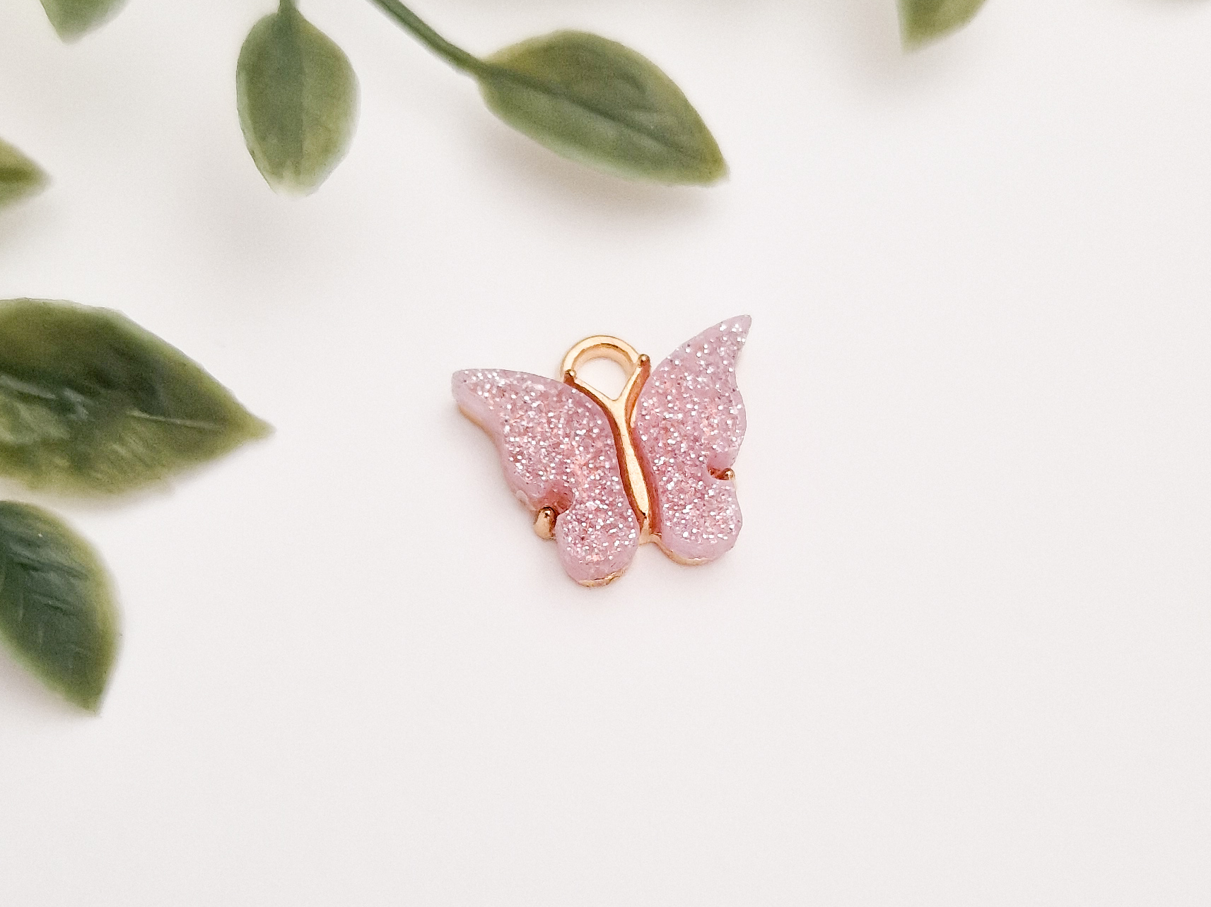 Anheng, sommerfugler med glitter. - Bilde 7