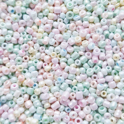 Seed beads, 2mm, Marshmallow