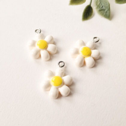 Anheng, hvite blomster, 3pk