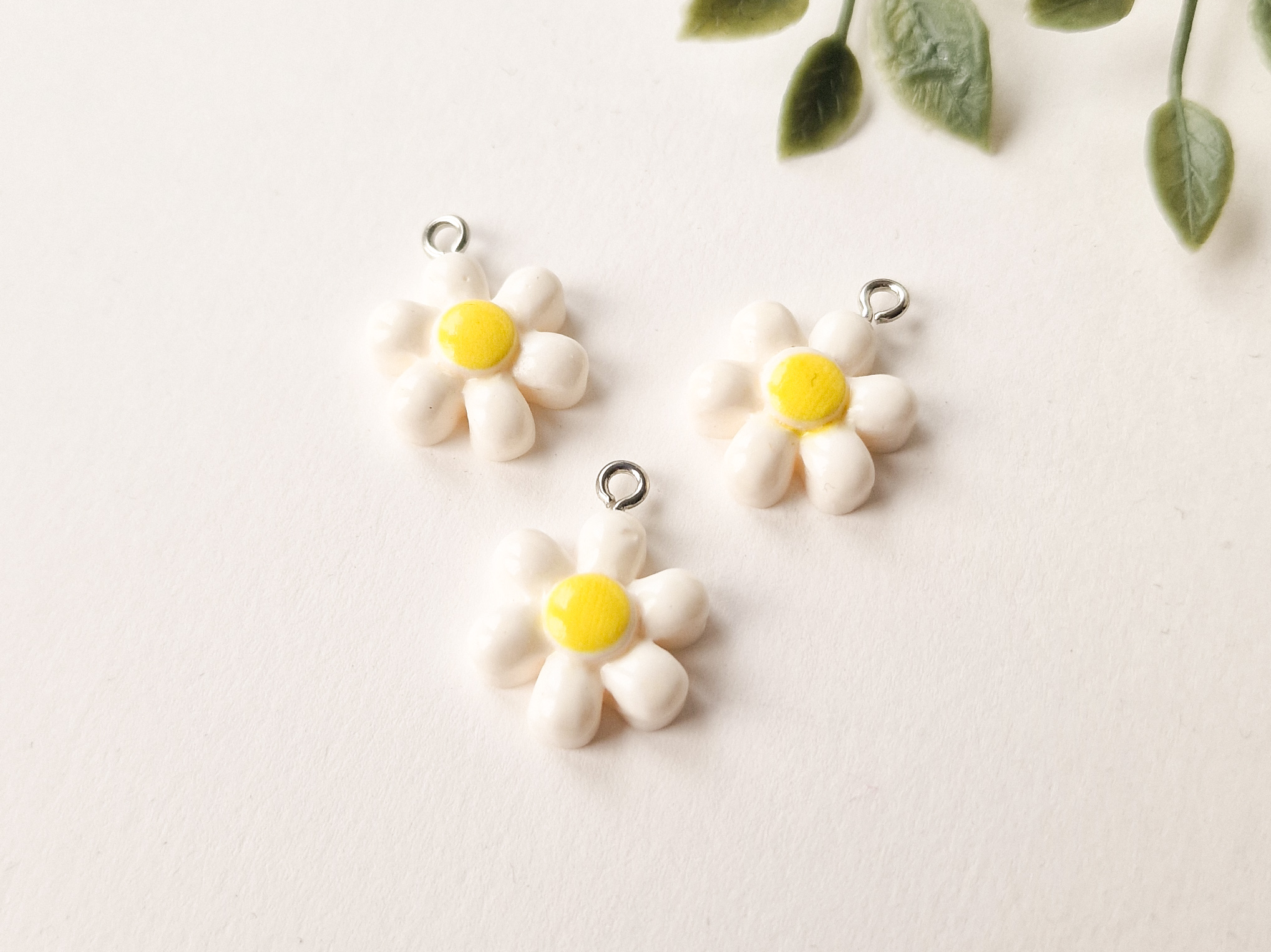 Anheng, hvite blomster, 3pk