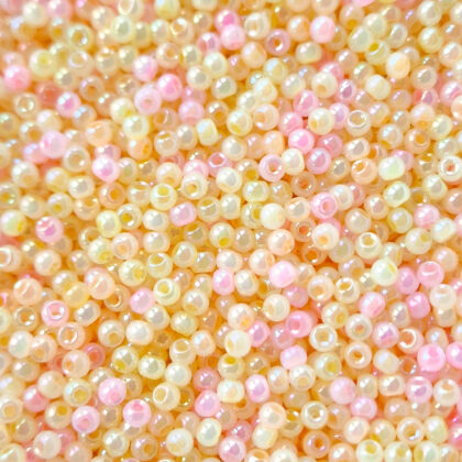 Seed beads, 4mm, Solnedgang