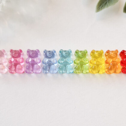 Akrylperler små gummy bears