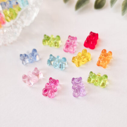 Akrylperler små gummy bears