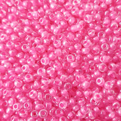 Seed beads, rosa, 3mm