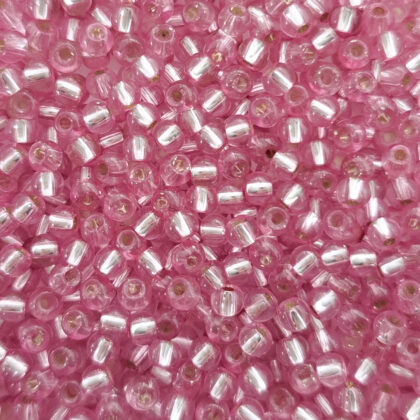Seed beads, 4mm, rosa