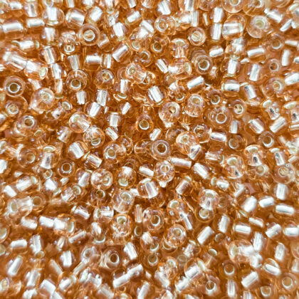 Seed beads, 4mm, champagne